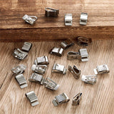 100-pack stainless steel cable clips — view 6