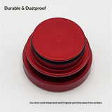 4-pack aluminium cigarette lighter plug red — view 3