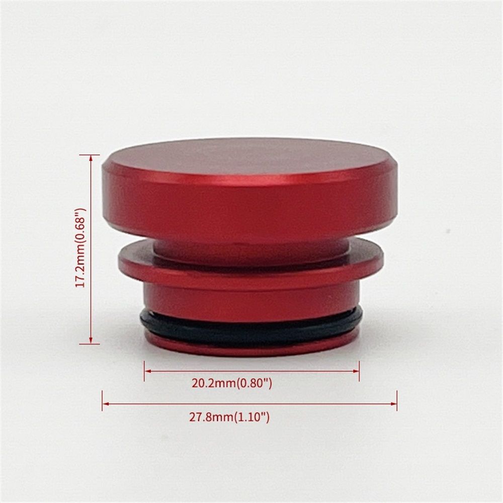 4-pack aluminium cigarette lighter plug red — view 4