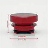 4-pack aluminium cigarette lighter plug red — view 4
