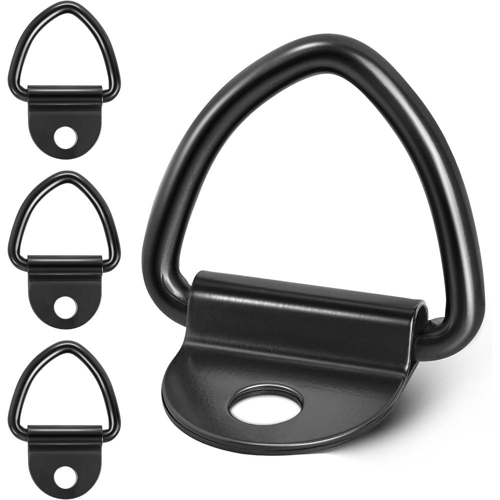 10-pack steel V-ring tie down anchors — view 2