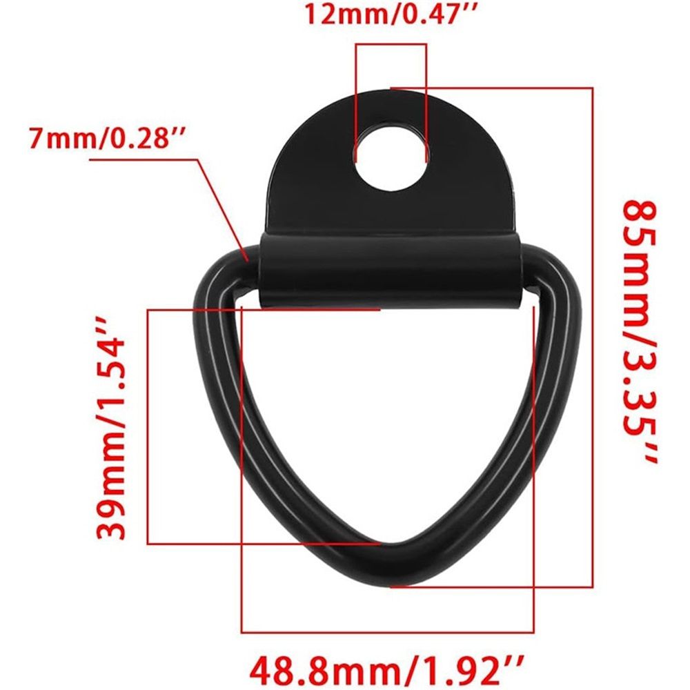 10-pack steel V-ring tie down anchors — view 5