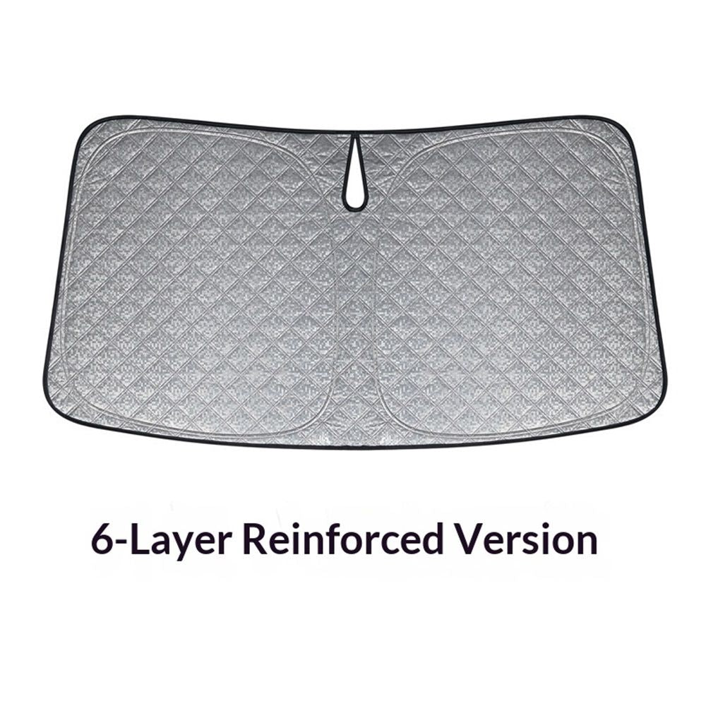 6-layer foldable car sun shade 145x80cm — view 3