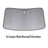 6-layer foldable car sun shade 145x80cm — view 3