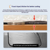 6-layer foldable car sun shade 145x80cm — view 4