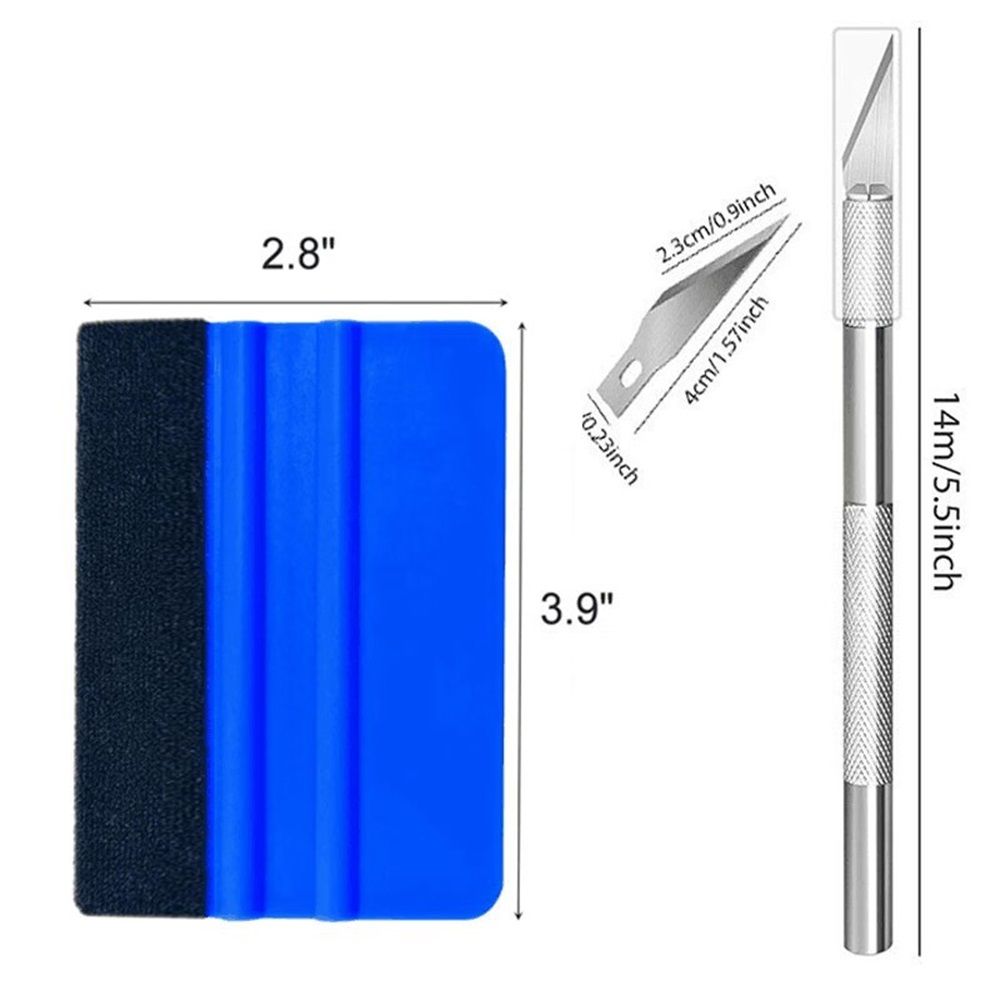 Felt edge vinyl squeegee 4-inch set — view 5