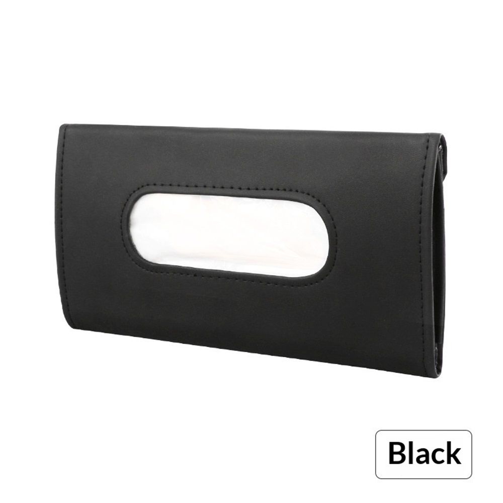 2-pack car sun visor tissue holder black — view 2