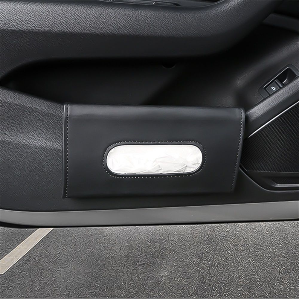 2-pack car sun visor tissue holder black — view 5