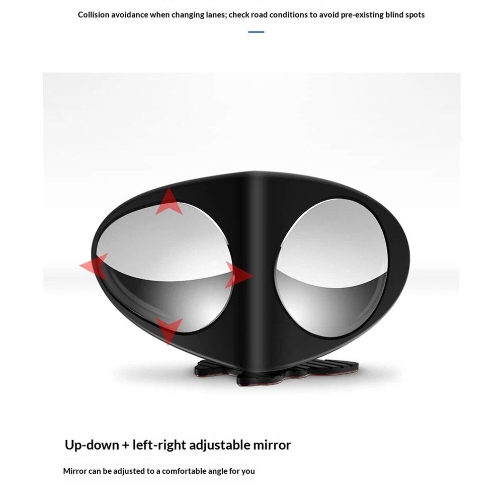 2-pack convex blind spot car mirror — view 3