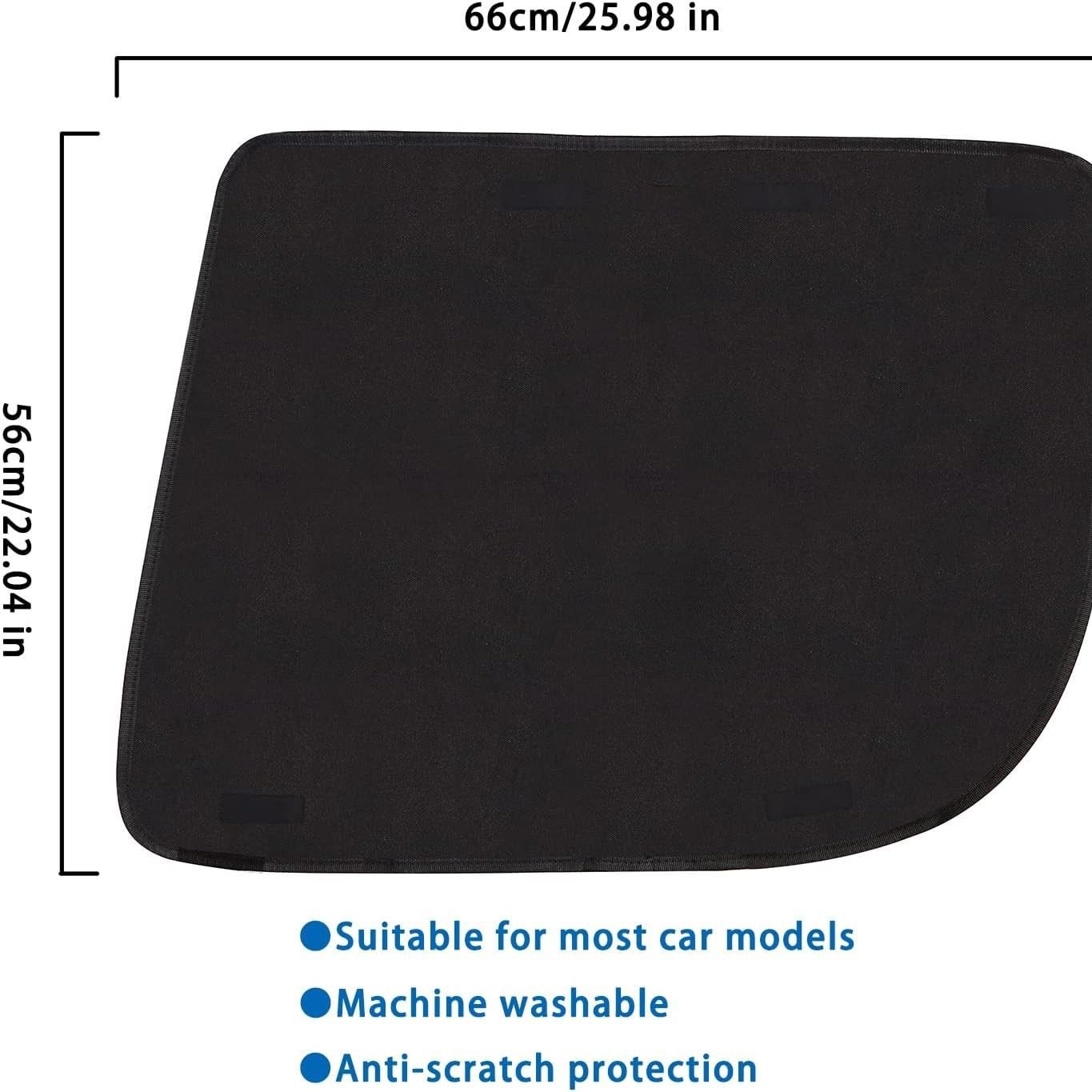 Pair of dog car door protectors black — view 4
