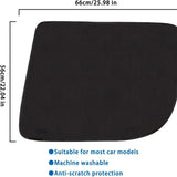 Pair of dog car door protectors black — view 4