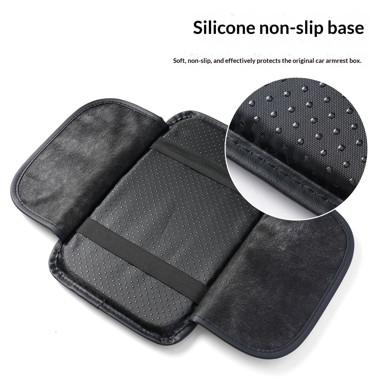Car centre console armrest cushion black — view 6