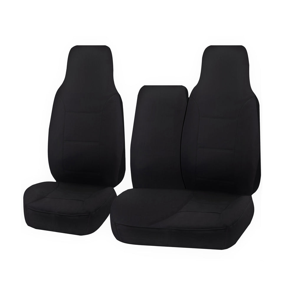 Toyota HiAce Van Black Seat Covers — view 2