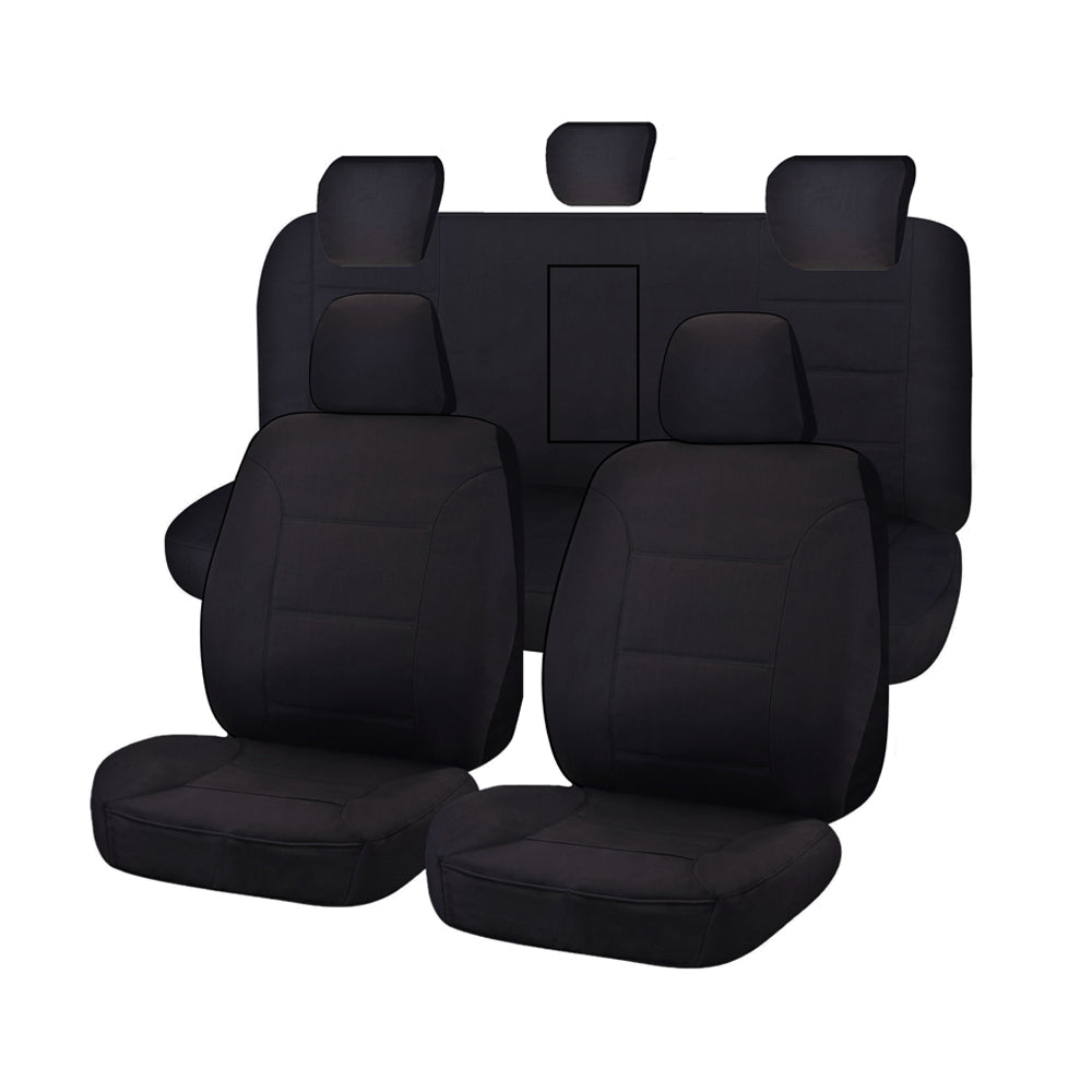 Isuzu D-Max Dual Cab Black Seat Covers — view 2