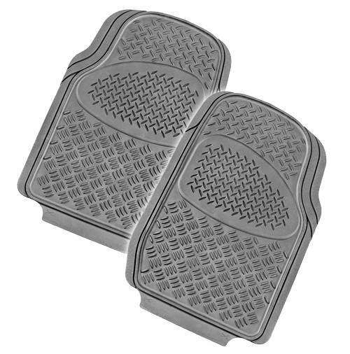 Velocity 2-Piece Grey Rubber Car Mats — view 2