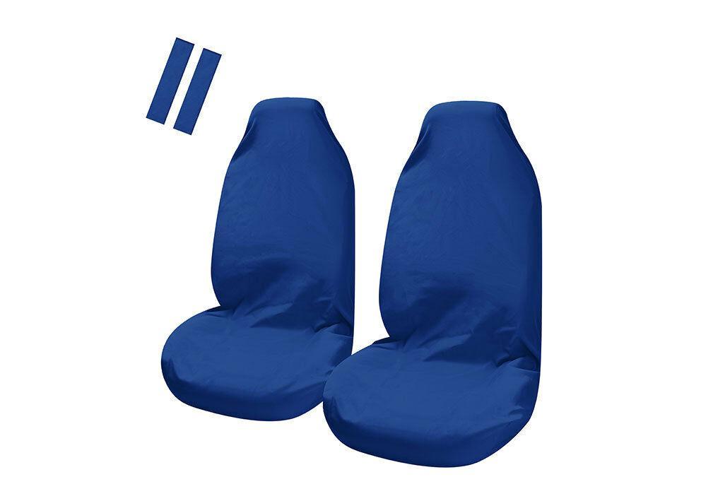 Universal Pulse Throwover Front Seat Covers Blue — view 2