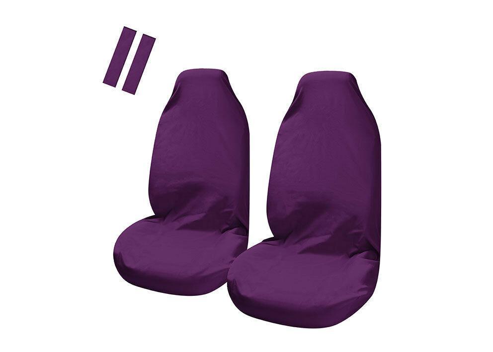 Universal Pulse Throwover Front Seat Covers Purple — view 2
