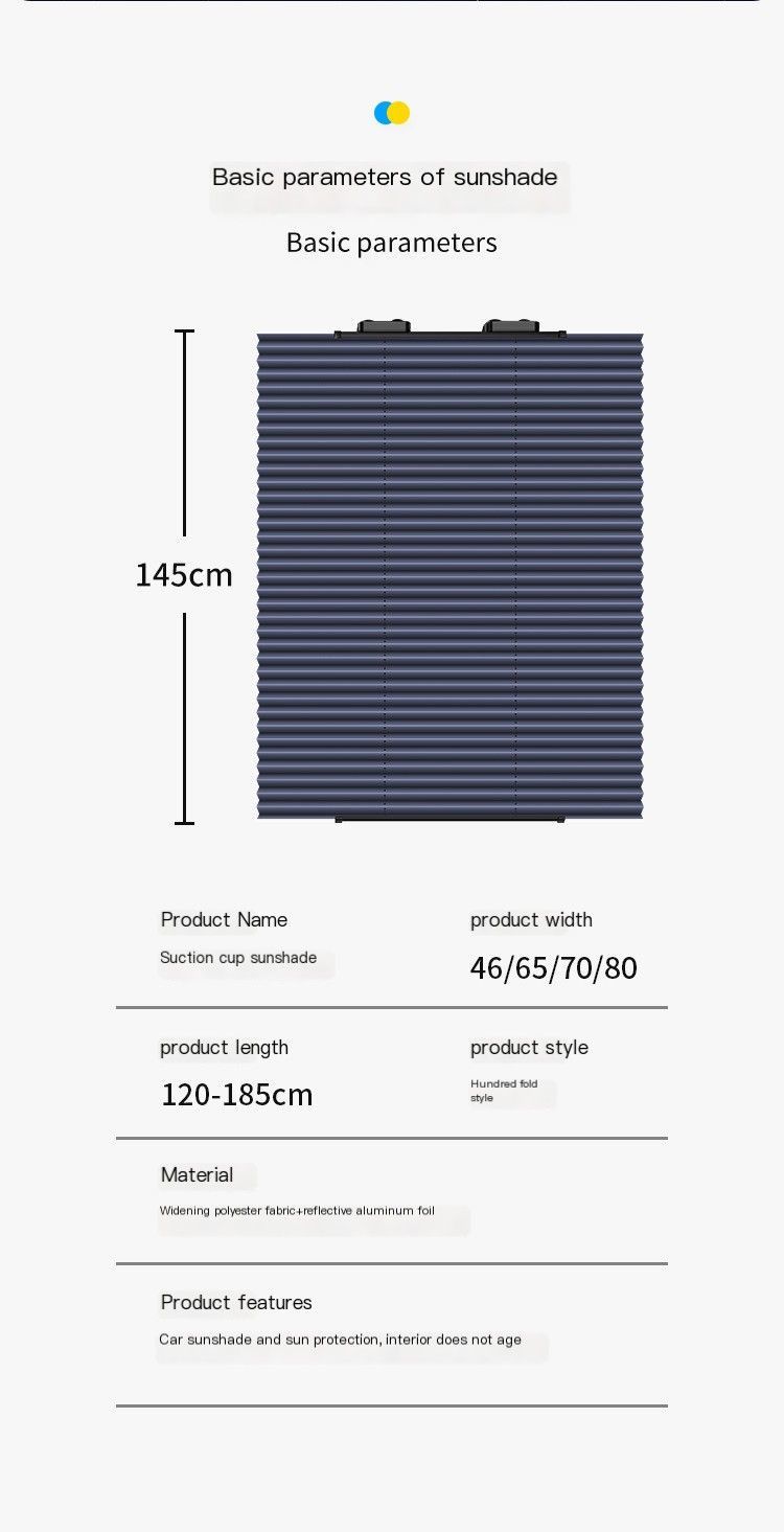 Venetian Blind Sunshade 46 cm Rear — view 13