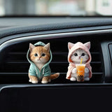 Vent-style puppy car air freshener 2-piece set — view 3