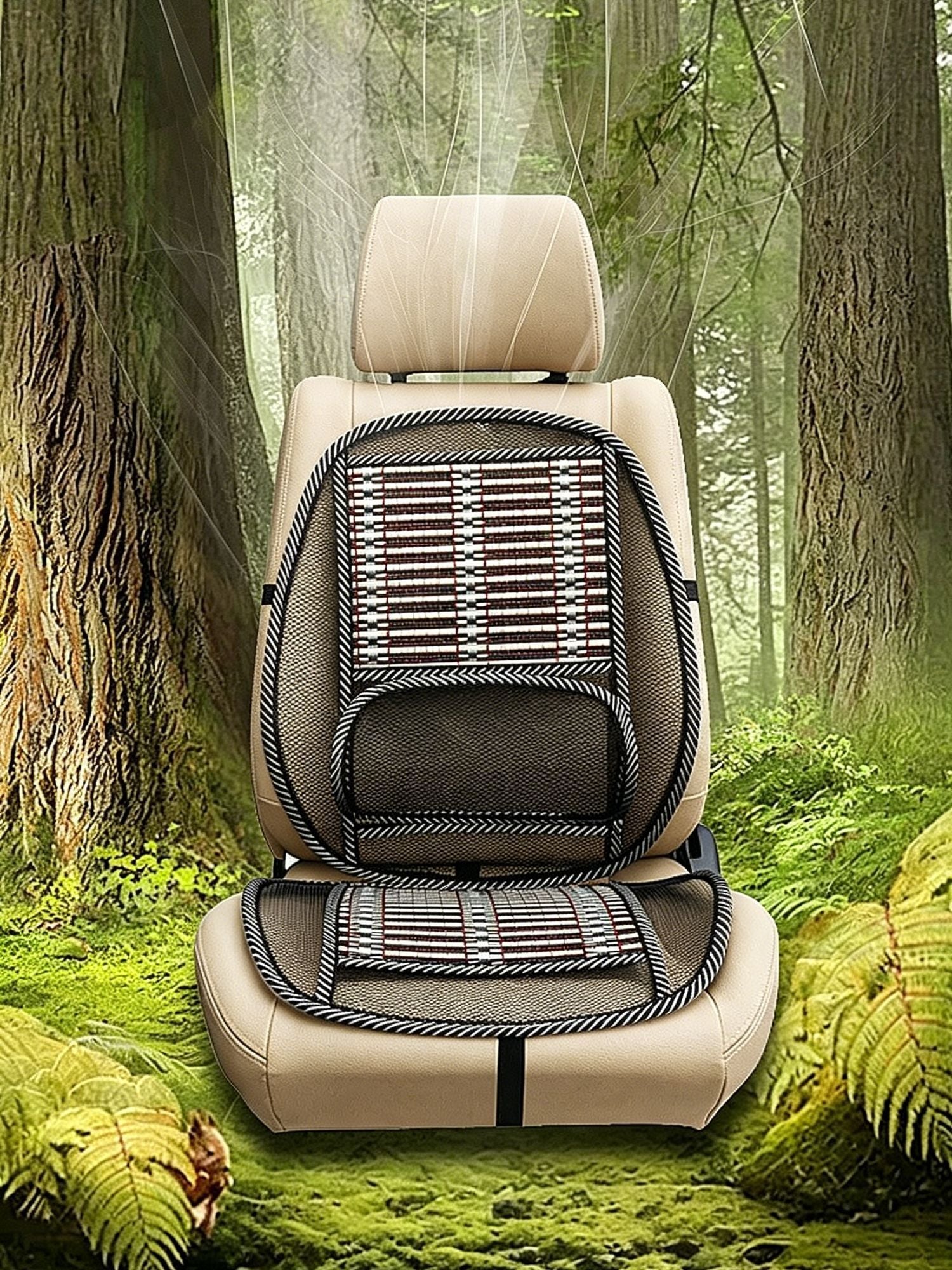 Car bamboo cooling seat cushion — view 3
