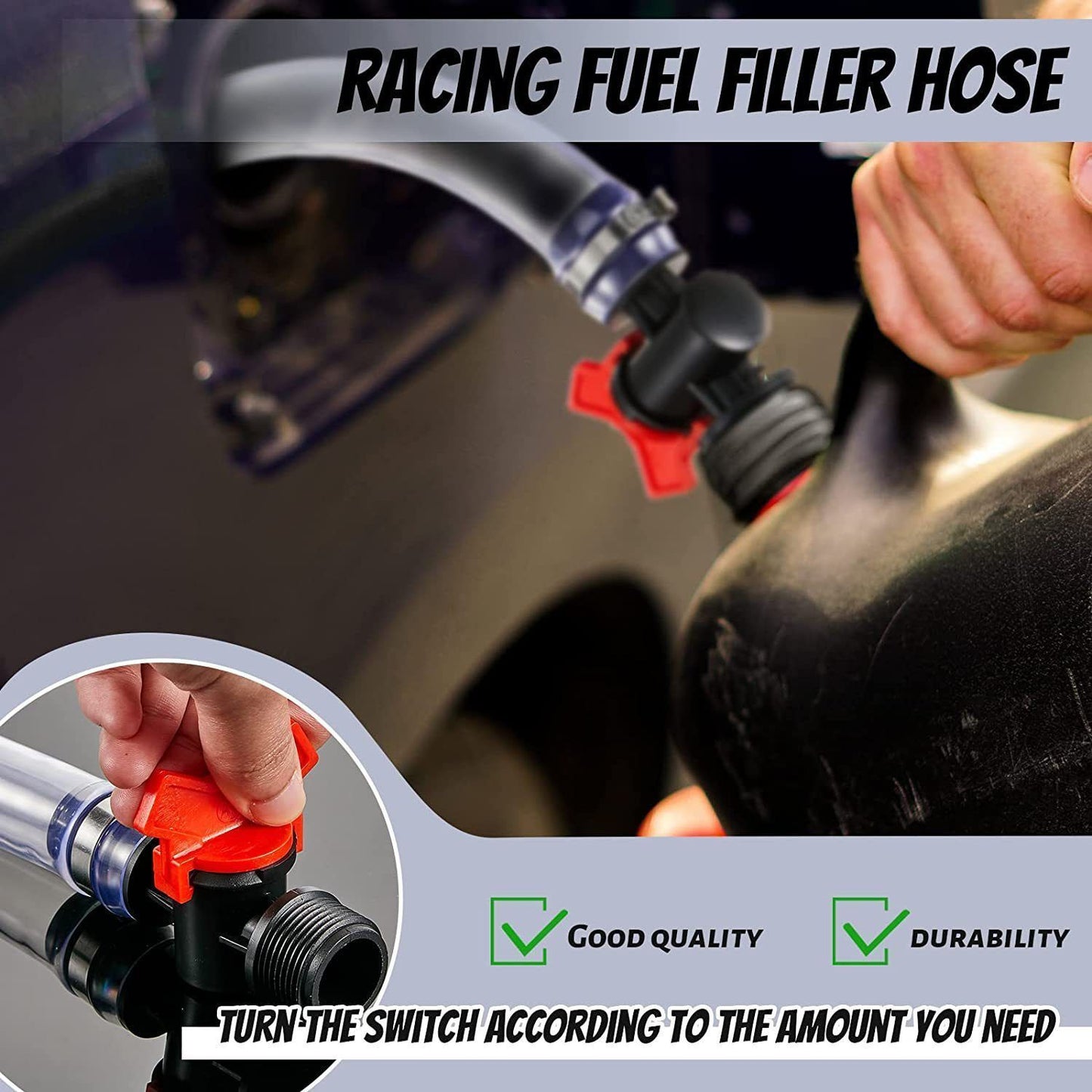Fuel fill hose for Jegs LC2 can — view 5