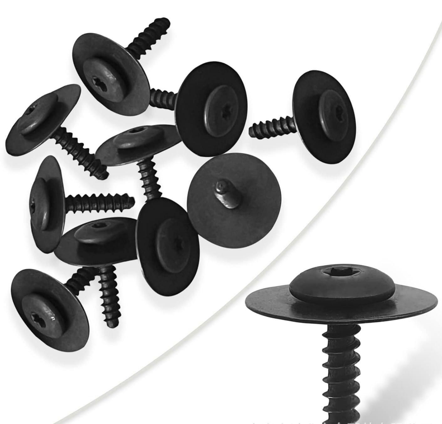20-piece car bumper screws and U-nuts — view 3
