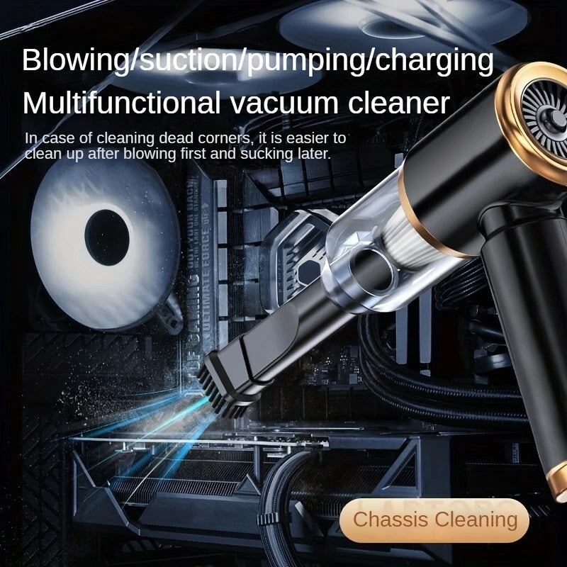 Cordless handheld car vacuum blow-suction — view 3