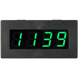 Digital tachometer with green LED display — view 2