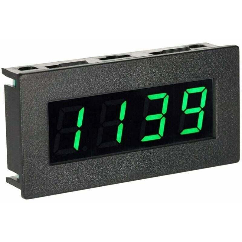 Digital tachometer with green LED display — view 3