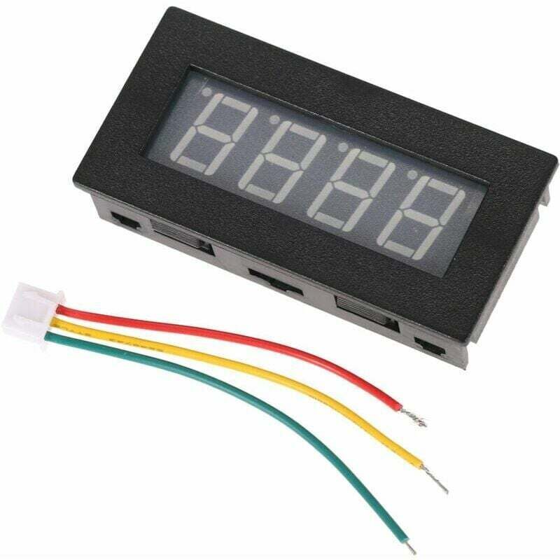 Digital tachometer with green LED display — view 4