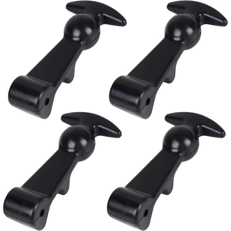 4-pack rubber bonnet quick release fasteners — view 2