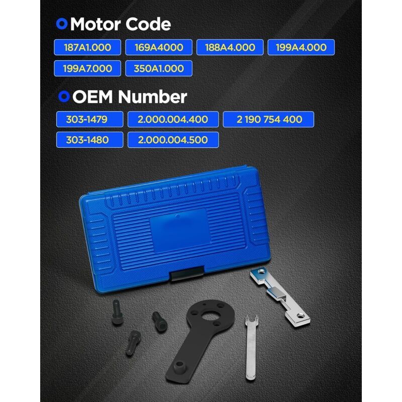 Timing belt locking tool kit for Fiat 500 — view 4