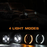 150W round LED headlight 7 inch — view 3