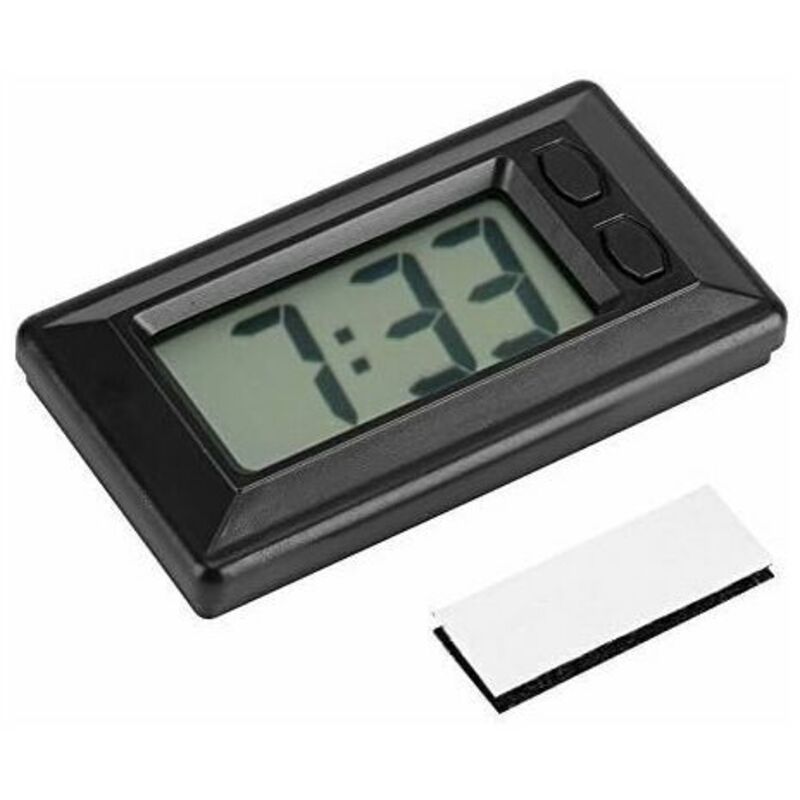 LCD digital car dashboard clock — view 2