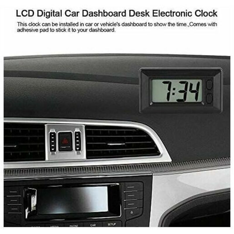 LCD digital car dashboard clock — view 5