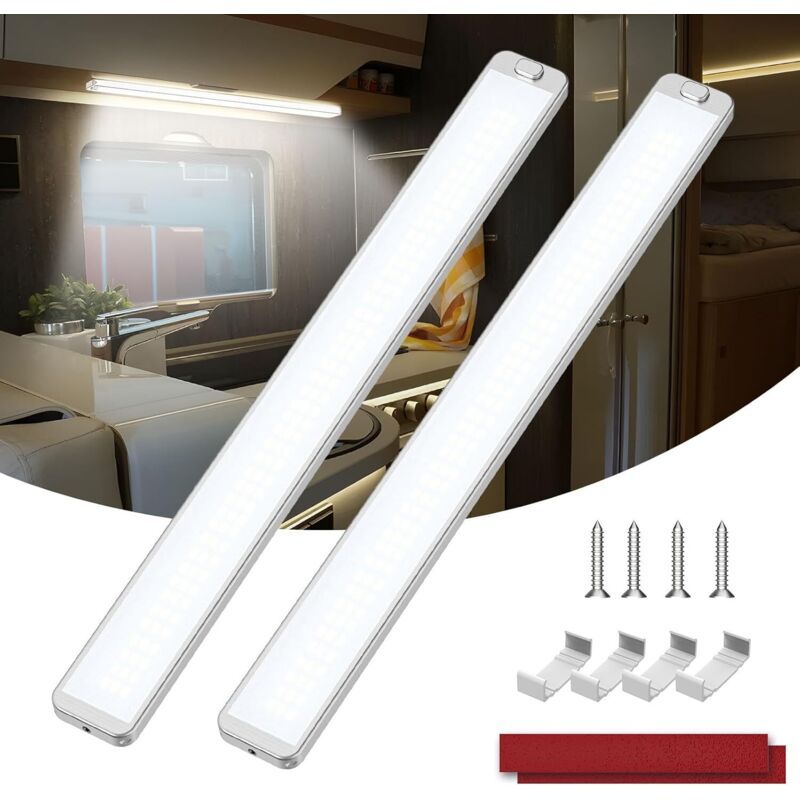 2-pack 228 LED 12V interior light bar — view 2