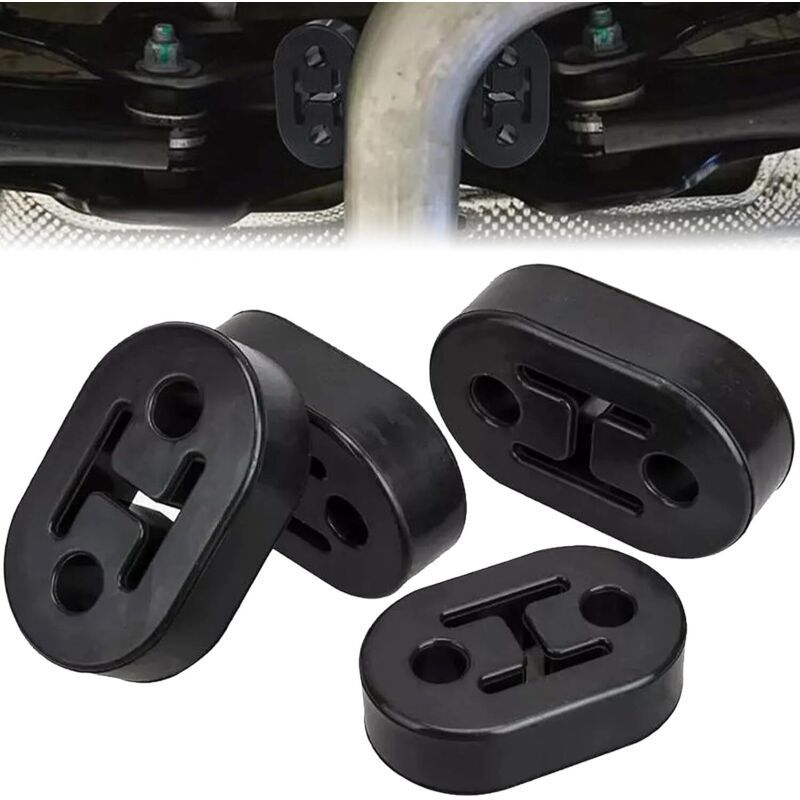 Black rubber exhaust hanger mount 12mm — view 2