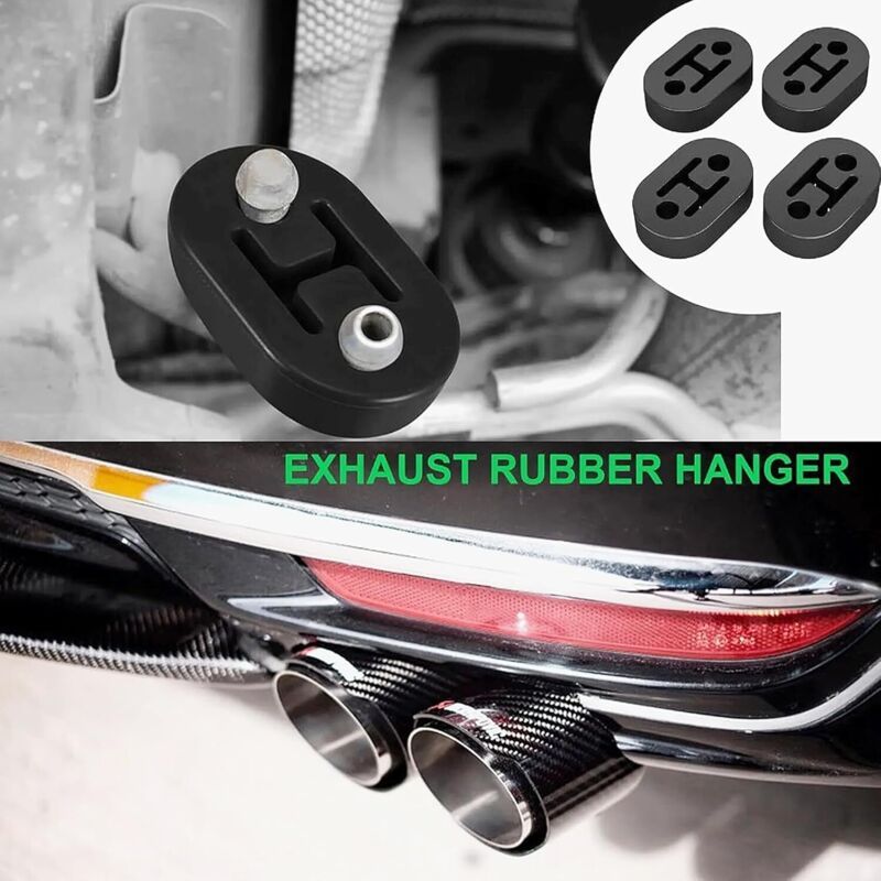 Black rubber exhaust hanger mount 12mm — view 4