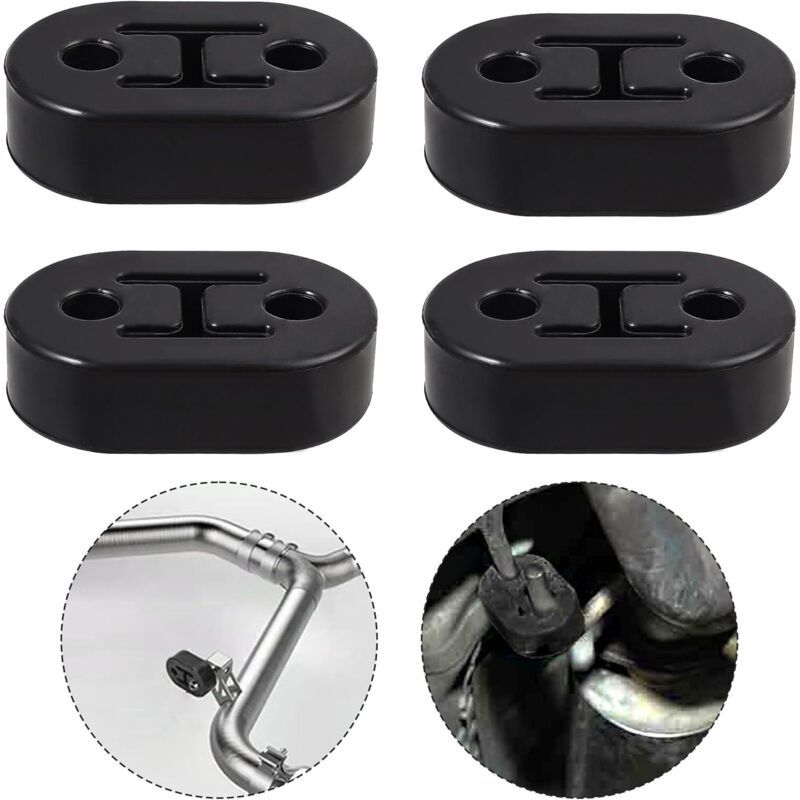 Black rubber exhaust hanger mount 12mm — view 5