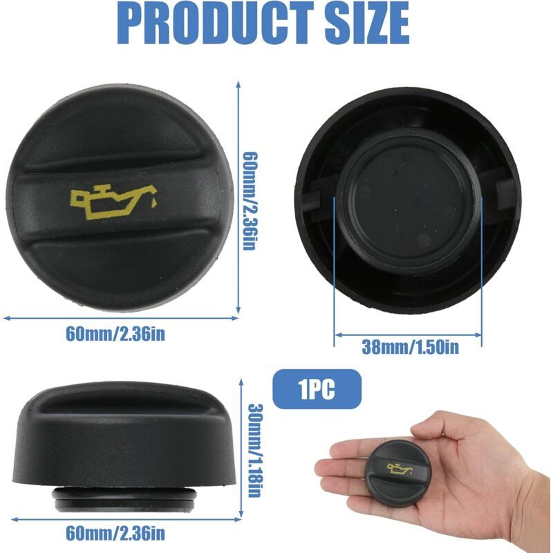 Premium engine oil filler cap — view 3