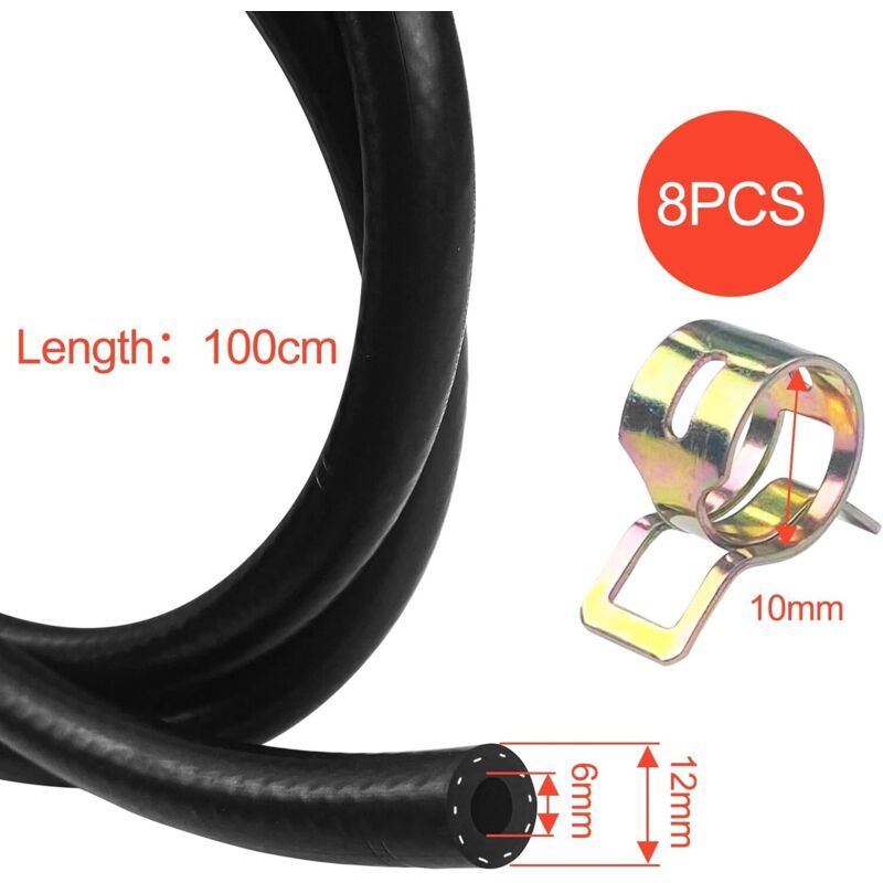 8-metre fuel hose 6mm diameter — view 3