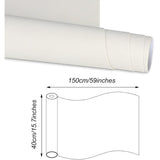 White faux leather repair patch 150x40cm — view 3