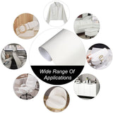 White faux leather repair patch 150x40cm — view 5