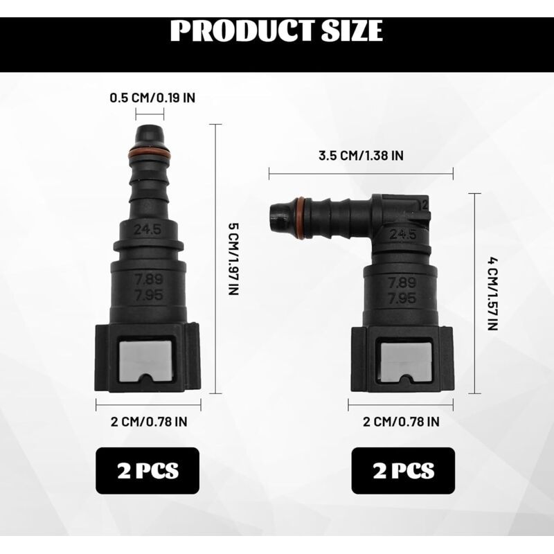 Quick diesel fuel hose connector 8mm — view 3