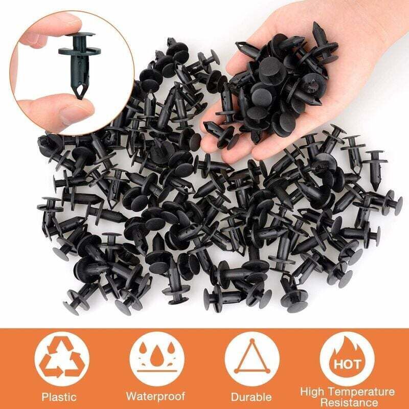 120-pack plastic push rivet clips 8mm — view 5