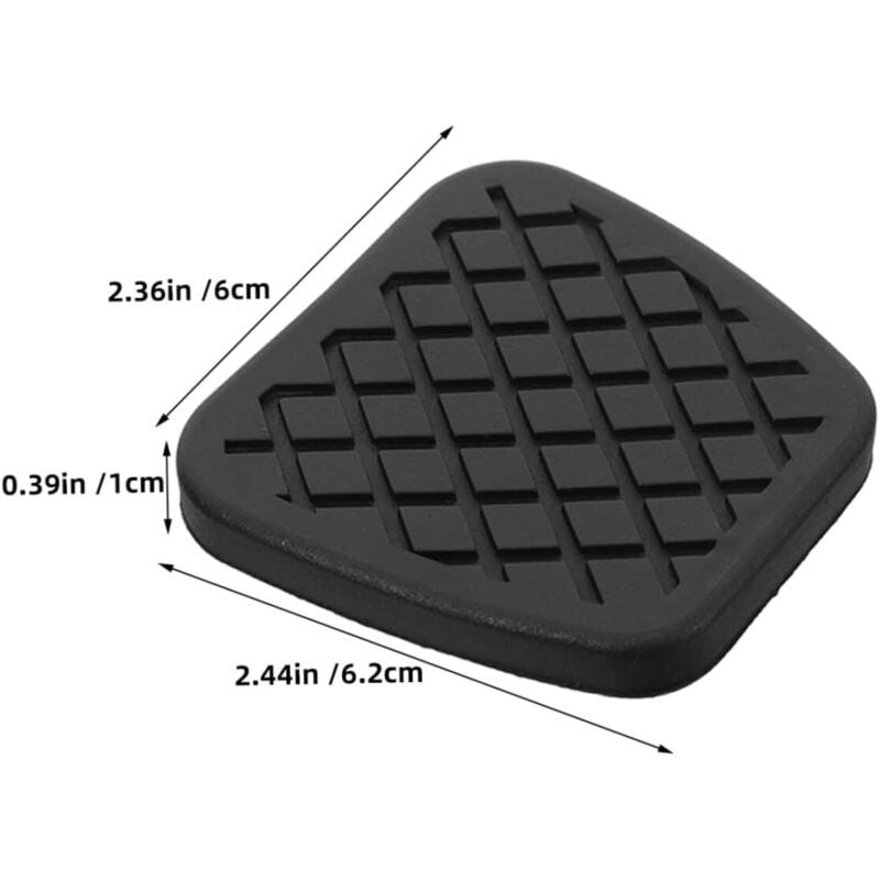 4-piece rubber car pedal covers — view 3