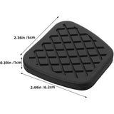 4-piece rubber car pedal covers — view 3