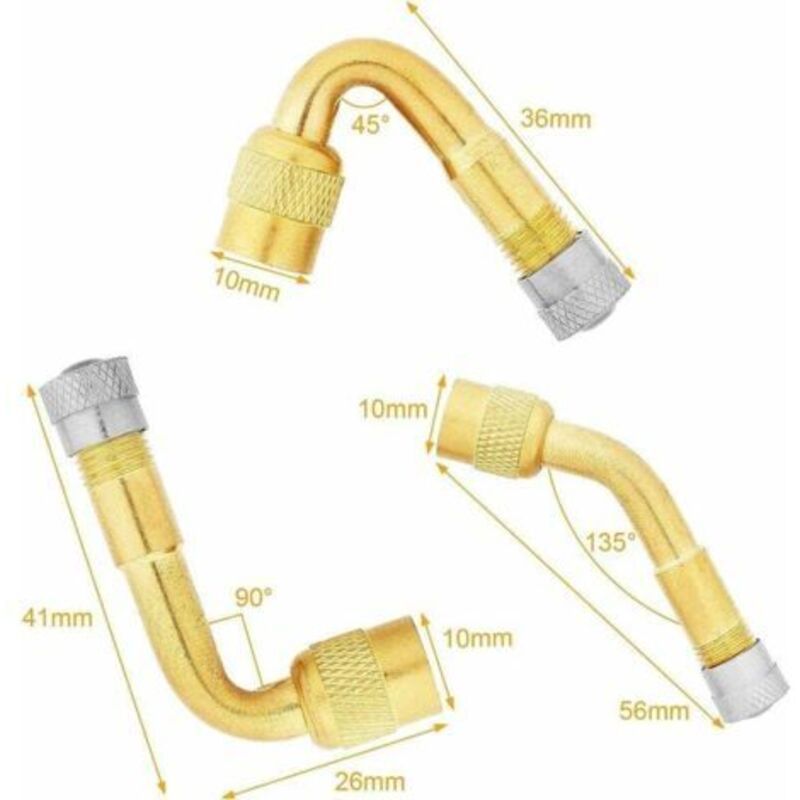 Angled tyre valve extension adapters — view 3