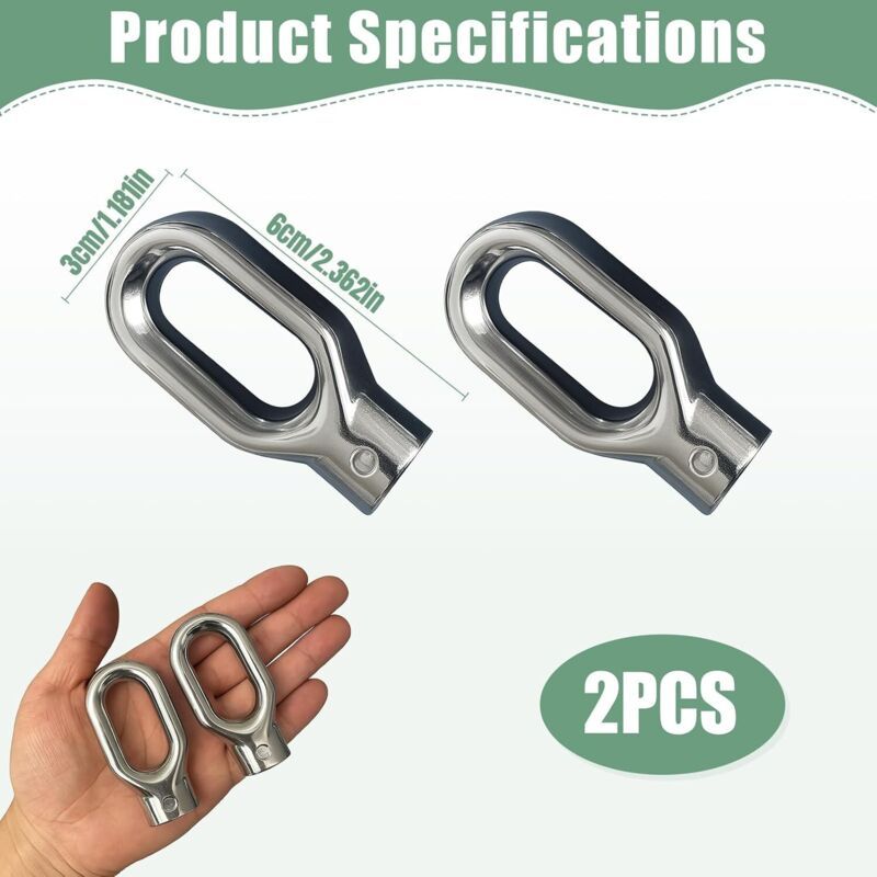 2-pack aluminium winch exit ring — view 3