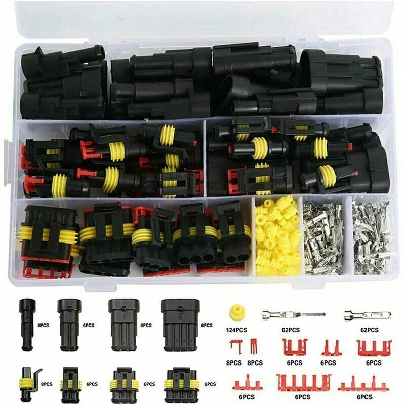 352-piece waterproof electrical connector kit — view 2
